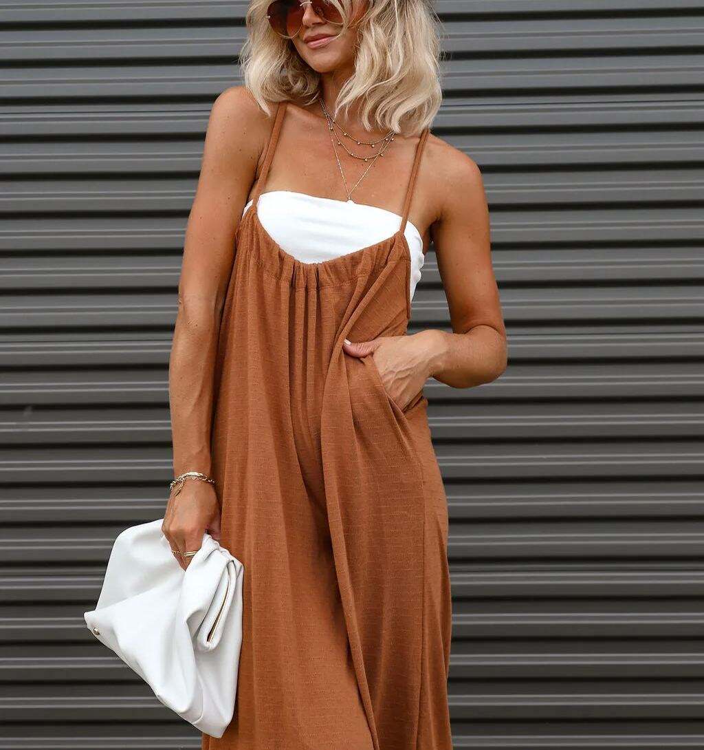 Pocketed Tie Overalls