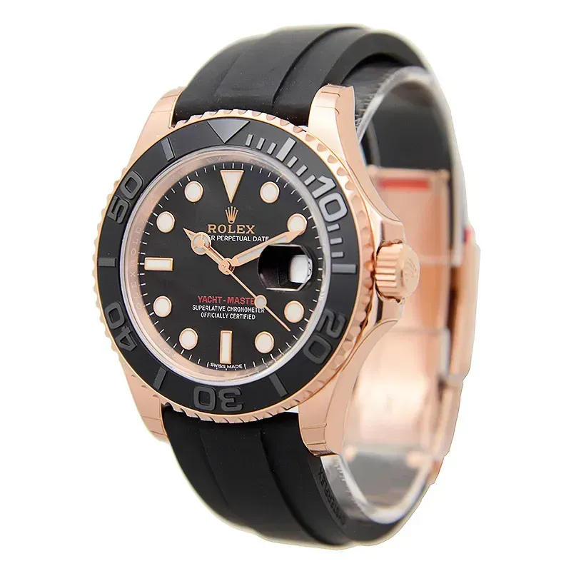 Rolex Yacht-Master 116655BK 40mm Automatic Black Dial 18 ct Everose Gold