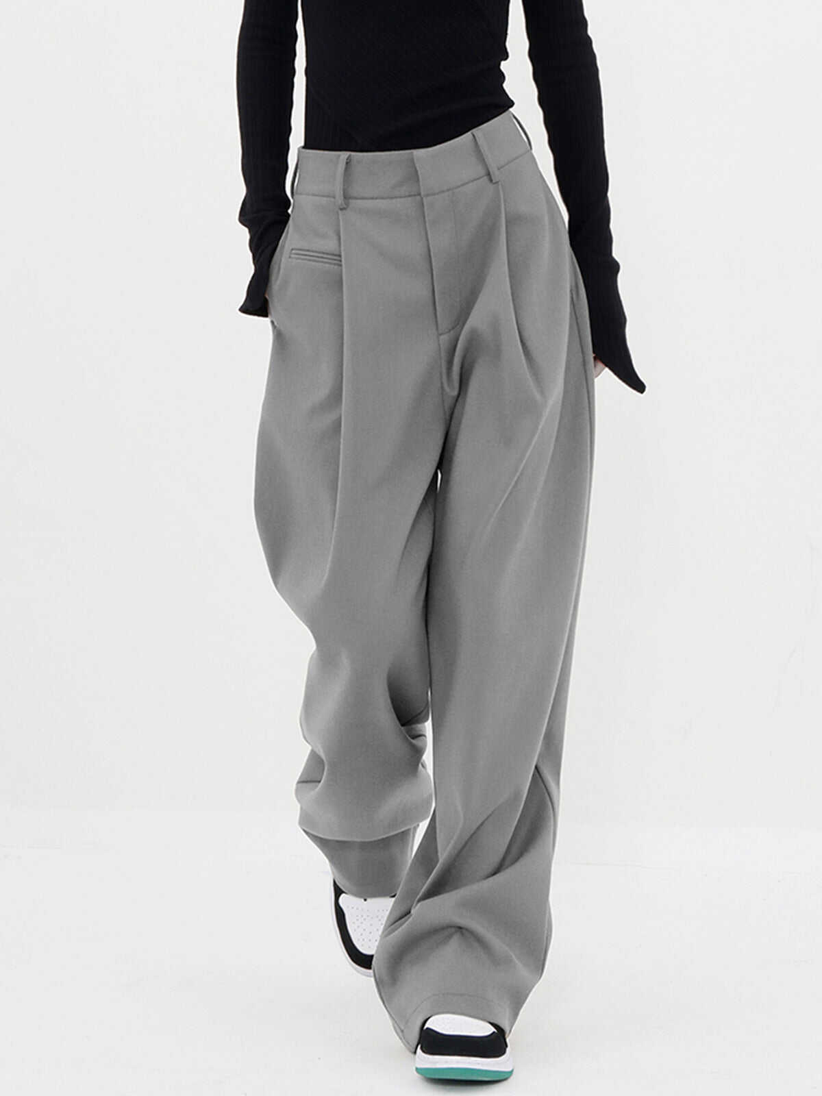 Basic Baggy Wide Leg Pants