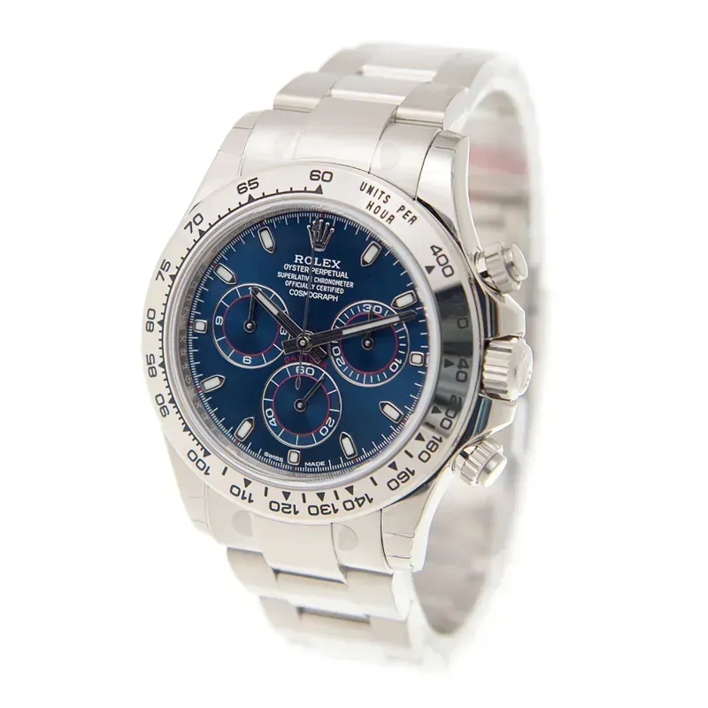 Rolex Cosmograph Daytona 116509 40mm White Gold / Blue