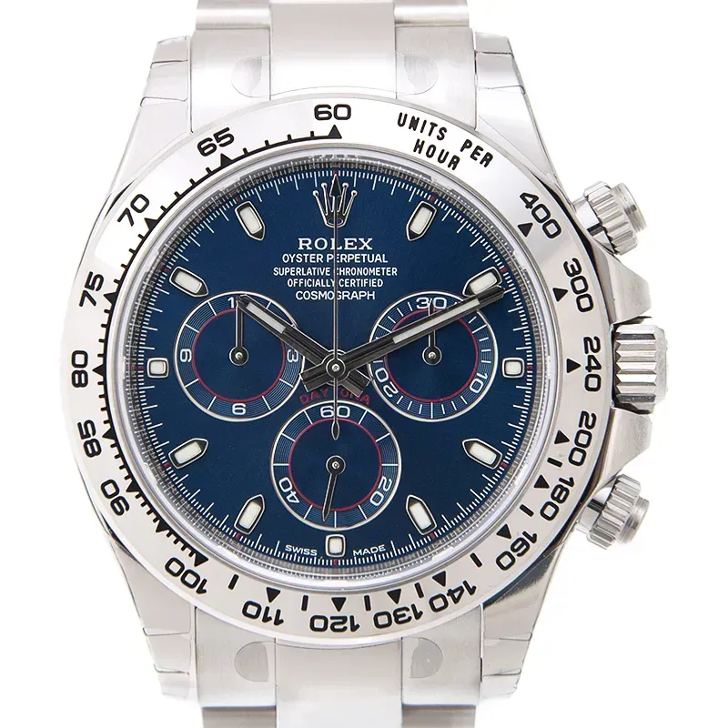 Rolex Cosmograph Daytona 116509 40mm White Gold / Blue