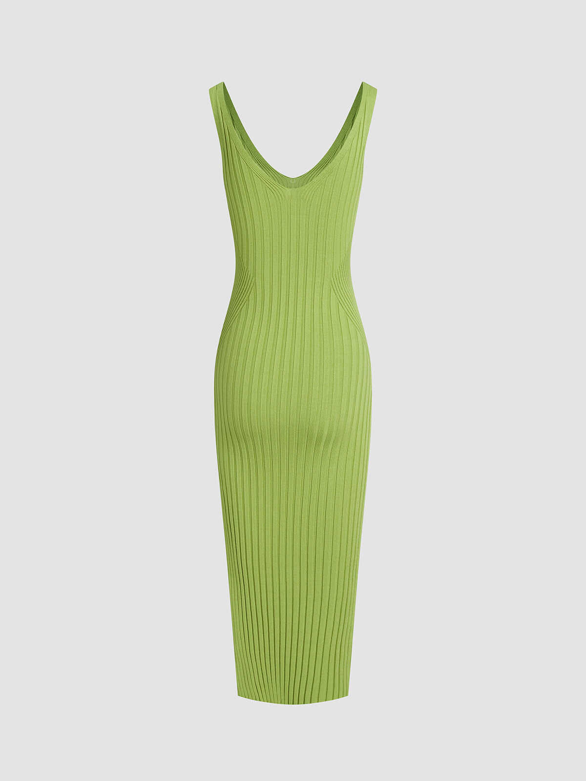 Slim Slit Sweater Dress