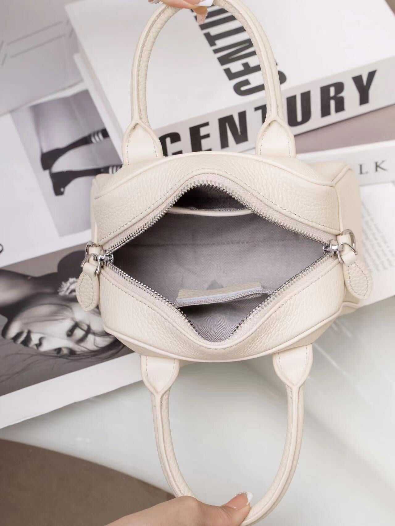 High quality small Boston bag togo cow leather shoulder bag handbag