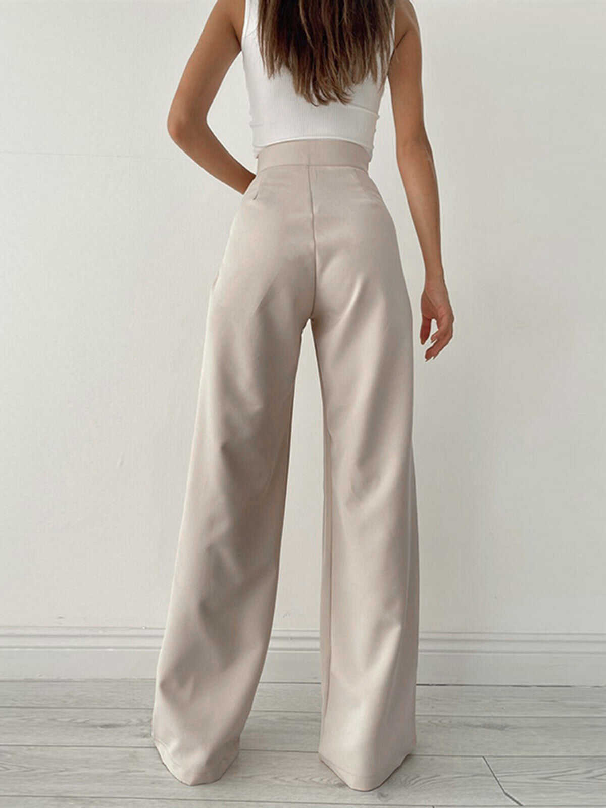 Casual Tied Wide Leg Pants
