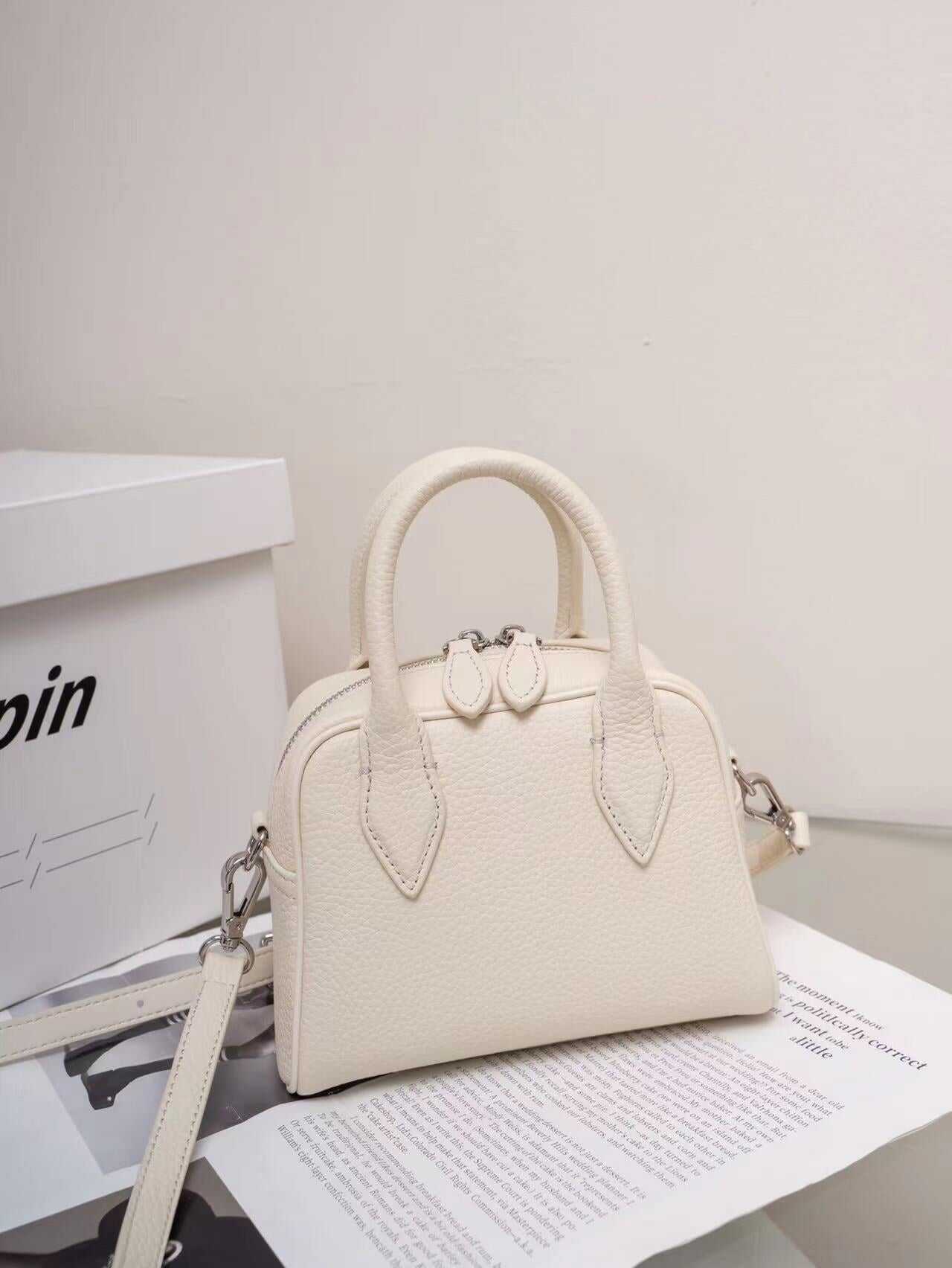 High quality small Boston bag togo cow leather shoulder bag handbag