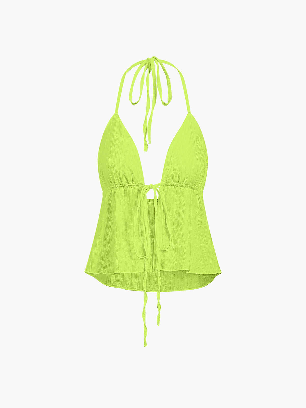 Halter Tied Open Back Cami Top