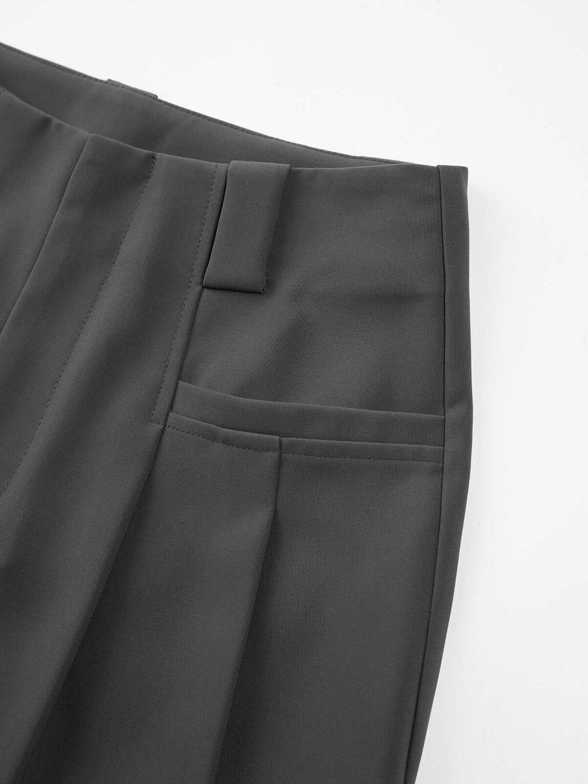 Leisure Pleated Wide Leg Pants