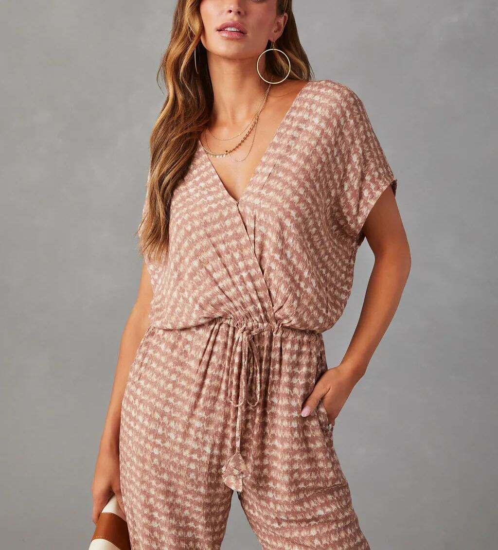 Printed Pocketed Jumpsuit